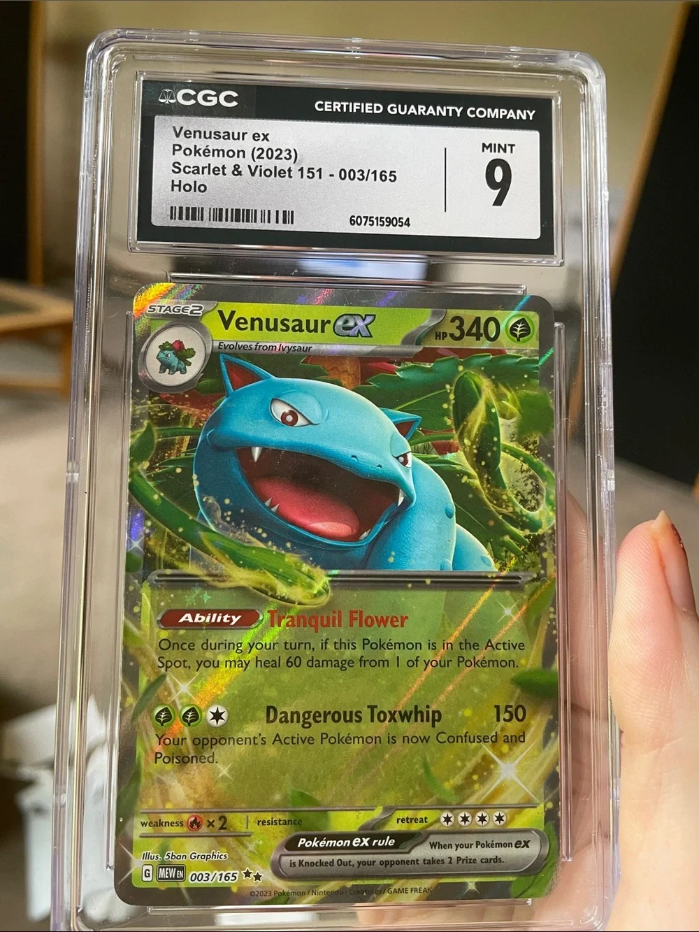 Authentic graded venasaur 151 venasaur ex graded 9 CGC